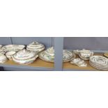 LOSOL WARE 'INDIAN TREE' PART TEA AND DINNER WARES (37 PIECES)