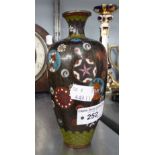 AN ORIENTAL SMALL CLOISONNE VASE