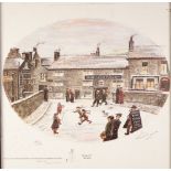 FRANCES LENNON PAIR OF ARTIST SIGNED LIMITED EDITION COLOUR PRINTS 'Bridge Inn, Hayfield' 'Sunday in