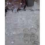 DRINKING GLASSES TO INCLUDE; WINE, SHERRY GLASSES ETC...