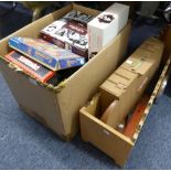 A SELECTION OF MODERN BOXED BOARD AND OTHER GAMES TO INCLUDE; 'TRIVIAL PURSUIT X 3, SHAKESPEARE, MEN