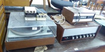 GOLDRING LENCO SWISS RECORD PLAYER, 8 TRACK STEREO, WELBROOK STEREO AMPLIFIER (3)