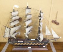 A MODERN 'MADE IN SPAIN' LABELLED MODEL OF A SHIP