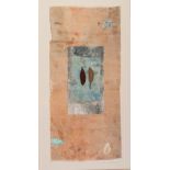 D. IRELAND (TWENTIETH/ TWENTY FIRST CENTURY) MIXED MEDIA ON PAPER Two leaves Signed 14" x 6 ½" (35.