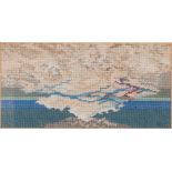 NADINE BAYLISS (TWENTIETH CENTURY) NEEDLEWORK PICTURE 'A Sky For William' Signed and dated 1980,