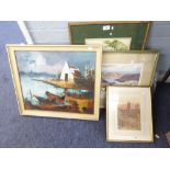 JIM M. ALDERSLEY ARTIST SIGNED LIMITED EDITION COLOUR PRINT 'ULLSWATER' 10" X 14" MARGARET