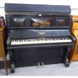 A CRANE AND SONS LTD. LIVERPOOL AND LONDON, UPRIGHT PIANO, IN EBONISED CASE