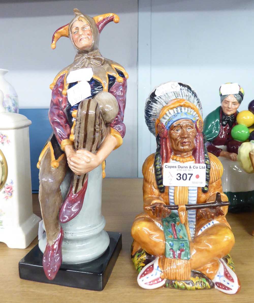 ROYAL DOULTON 'THE JESTER' HN 2016 AND 'THE CHIEF' HN 2892 (2)