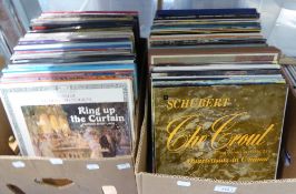 RECORDS VINYL - A LARGE SELECTION OF CLASSICAL AND EASY LISTENING RECORDINGS, composers including;