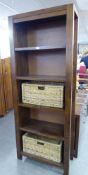 NEXT SOLID WOOD BOOKCASE, SIDEBOARD AND TV UNIT