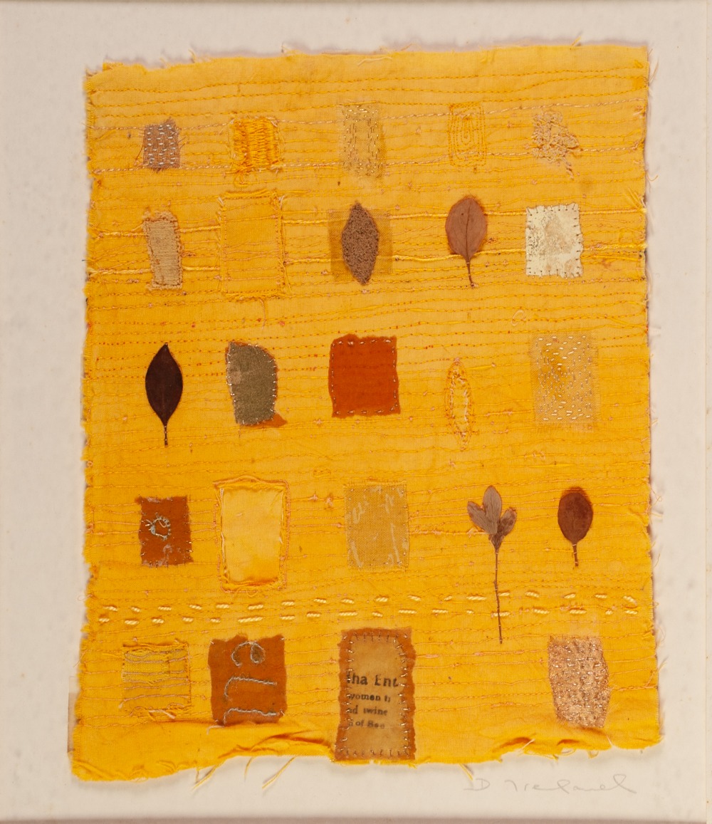 D. IRELAND (TWENTIETH/ TWENTY FIRST CENTURY) MIXED MEDIA ON PAPER Two leaves Signed 14" x 6 ½" (35. - Image 3 of 4