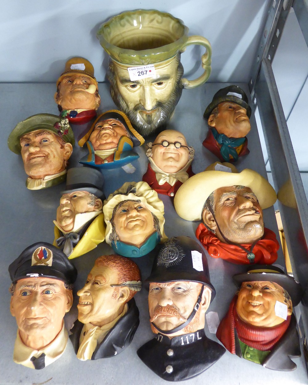 COLLECTION OF 'BOSSONS OF CONGLETON' BUST POTTERY WALL PLAQUES, TWELVE TO INCLUDE MR PICKWICK,