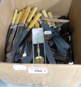 A QUANTITY OF ELECTROPLATE AND STAINLESS STEEL CUTLERY VARIOUS