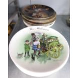 A SET OF 8 WEDGWOOD CHINA JOHN FINNIE DESIGN COLLECTORS PLATES 'LONDON STREET SELLERS' AND OTHER