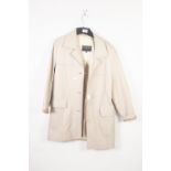 LADY'S 'KOOKAI', ENGLAND PALE GREY SOFT LEATHER 3/4 LENGTH COAT (small size) and a LADY'S RAMPEL,