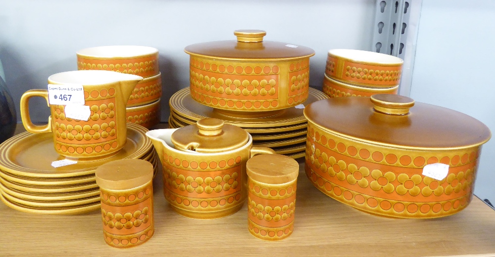 HORNSEA POTTERY SAFFRON DINNER SERVICE