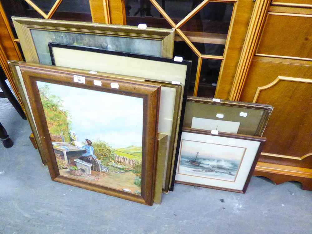 QUANTITY OF FRAMED PRINTS, PICTURES, VARIOUS