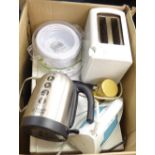 MATSUI MICROWAVE OVEN, MORPHY RICHARDS TOASTER, TEFAL IRON, RUSSELL HOBBS JUG KETTLE, CUISITECH FOOD
