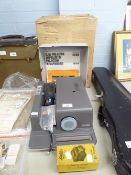 A PHILLIPS DIA3000 SLIDE PROJECTOR AND A ZADIIX 35mm SLIDE STRIP VIEWER