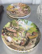 ELEVEN COALPORT COLLECTED PLATES BY 'ROBERT HERSEY'