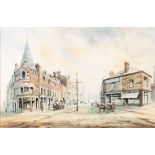 BRIAN GORDON HEALEY (Modern) WATERCOLOUR A View of Blackburn Signed and dated (19) '89 lower right
