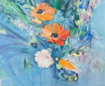 PAULA VELANDE WATERCOLOUR AND GOUACHE Flower study Signed twice lower left 15 3/4" x 19 3/4" (40 x