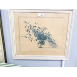 ALBERT HONDELL WATERCOLOUR IN GREY/GREEN MONOCHROME 'Summer Greenery' Signed lower right, signed and