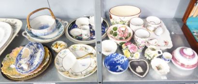 A SELECTION OF MISC CERAMICS TO INCLUDE PLATES, BOWLS, ROYAL KENT, WEDGWOOD, NOVITAK, WILLOW ETC...