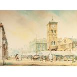 BRIAN GORDON HEALEY (Modern) WATERCOLOUR A view of Blackburn Signed and dated (19) 88 lower right 19