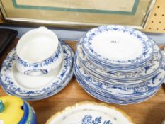 ROYAL DOULTON 'JOSEPHINE' PART DINNER SERVICE TO INCLUDE; TWO MEAT PLATES; SEVEN DINNER PLATES;