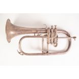 A LATE VICTORIAN BOOSEY AD CO., 295 Regent Street, London ELECTROPLATED TRUMPET, numbered 89778 (a.
