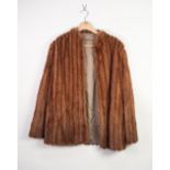 A LIGHT BROWN MINK JACKET