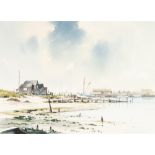 ADRIAN TAUNTON (b.1939) WATERCOLOUR 'Walberswick' Signed and dated (19) 91 lower right, labelled