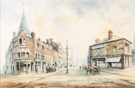 BRIAN GORDON HEALEY (Modern) WATERCOLOUR A View of Blackburn Signed and dated (19) '89 lower right