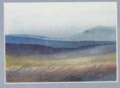 IAN SCOTT MASSIE (b. 1952) WATERCOLOUR 'Autumn Wind' Signed lower left, titled verso 4 3/4" x 6 3/4"