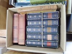 CHARLES DICKENS - FIVE VOLUMES OF WORK FROM THE OXFORD PRESENTATION LIBRARY, bound in 1/4 leather,