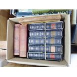 CHARLES DICKENS - FIVE VOLUMES OF WORK FROM THE OXFORD PRESENTATION LIBRARY, bound in 1/4 leather,