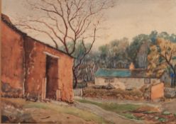 H.S. CROSSLAND (EARLY TWENTIETH CENTURY) SUITE OF FOUR WATERCOLOUR DRAWINGS Rural scenes Signed