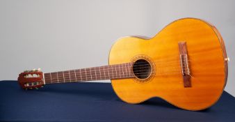 JAPANESE 'KIMBARA' CLASSICAL SIX STRING ACOUSTIC GUITAR (Made for F & N, London)