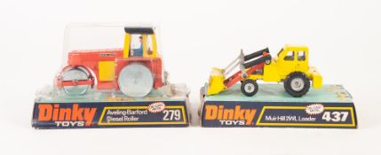 DINKY TOYS BOXED DIE CAST AVELING-BARFORD DIESEL ROLLER, virtually mint Model 279, vueform cover