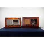 1950s PYE WOODEN CASED RADIO, together with a 1950s Ekco wooden cased radio (2)