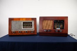 1950s PYE WOODEN CASED RADIO, together with a 1950s Ekco wooden cased radio (2)