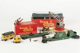 SMALL SELECTION OF BOXED AND UNBOXED TRIANG 'OO' MODEL RAIL, includes; boxed track, cleaning wagon