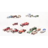 SMALL COLLECTION OF UNBOXED DIE-CAST MODEL OF VINTAGE CARS, makers to include; Matchbox models of