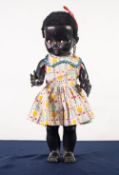 PEDIGREE BLACK GIRL BABY DOLL, hard plastic with walking action and head movement, sleeping brown