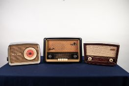 1950s BUSH BAKELITE CASED RADIO, a smaller ditto and a 1950s STELLA BAKELITE CASED RADIO (3)