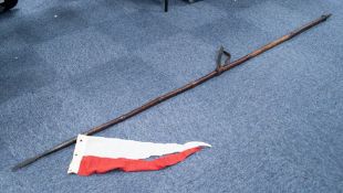 19th CENTURY CAVALRY LANCE FROM 17th & 21st LANCERS, reputedly used in the battle of Ulundi 1879,