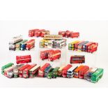 FORTY TWO UNBOXED DIE-CAST MODELS OF MAINLY DOUBLE DECKER BUSSES, various makers with some