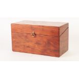 MODERN HAND MADE INLAID AND FIGURED WALNUT PRESENTATION BOX, the top with oval flowering urn