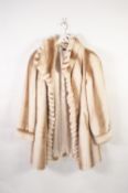 'DUNNES STORES', ANDALUCIA, WHITE SHEEP SKIN SHORT JACKET, w